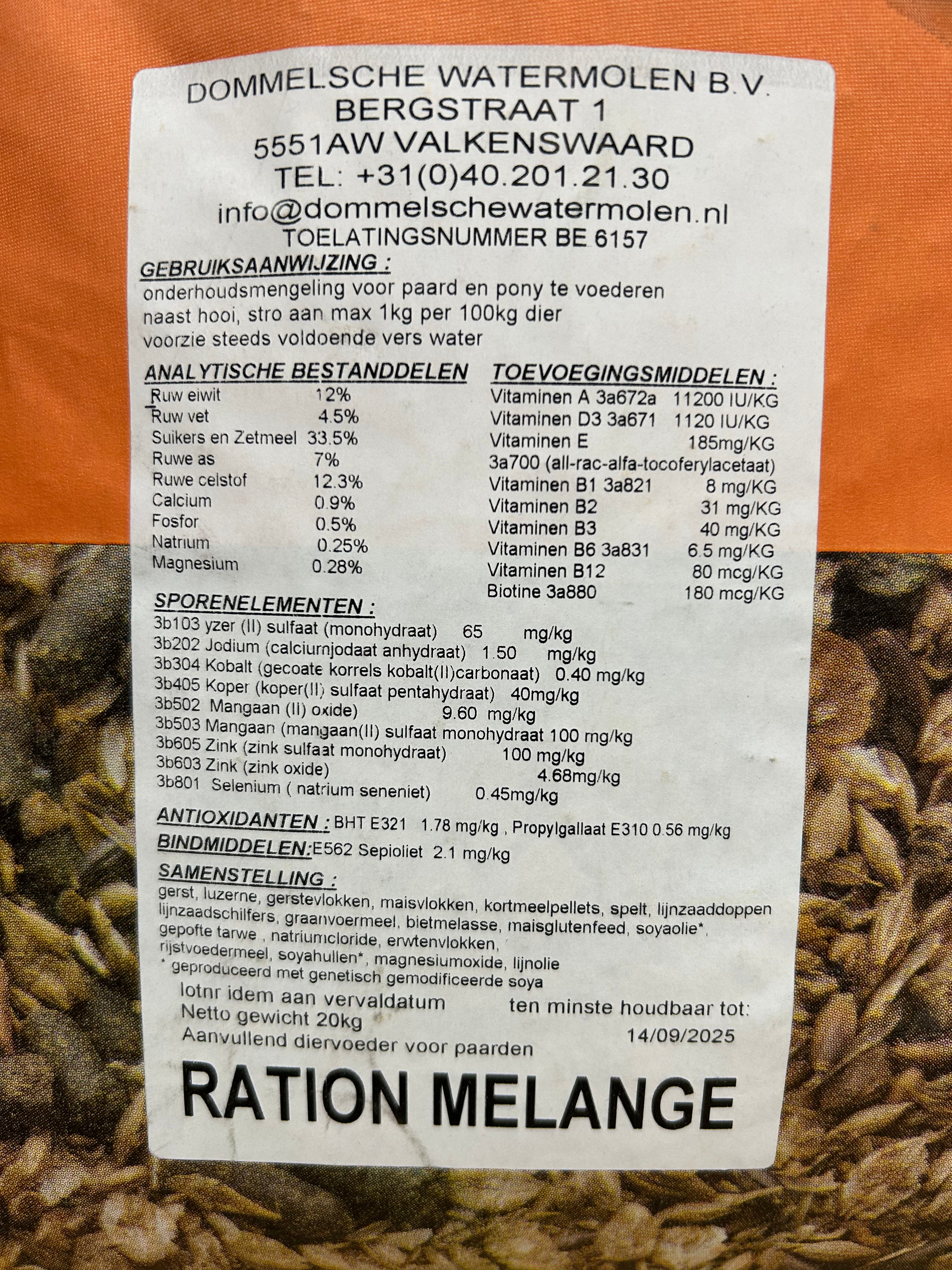DW Ration Melange 20 kg