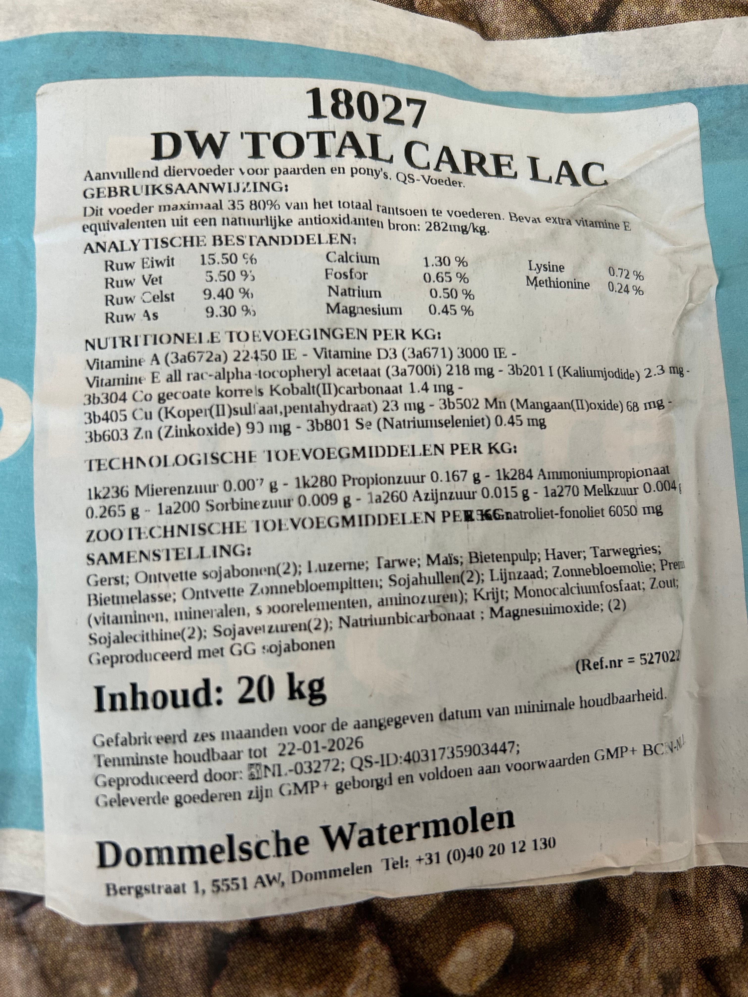 DW Total Care Lac 20 kg